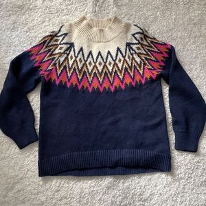 old navy girl's sweater L-10/12 multicolored fabric